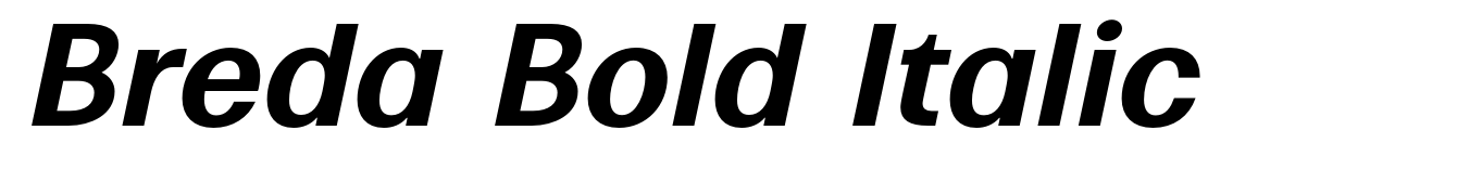 Breda Bold Italic